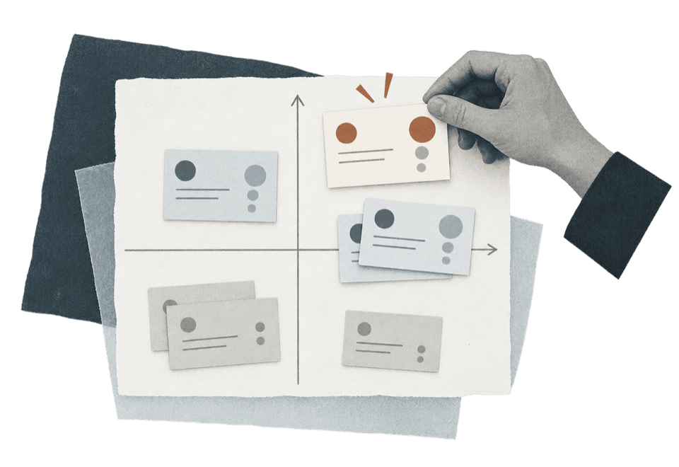 Search findings sorted by impact and effort