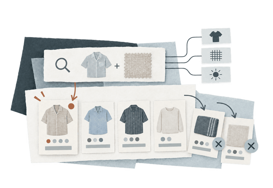 A search lens bringing the most relevant product forward